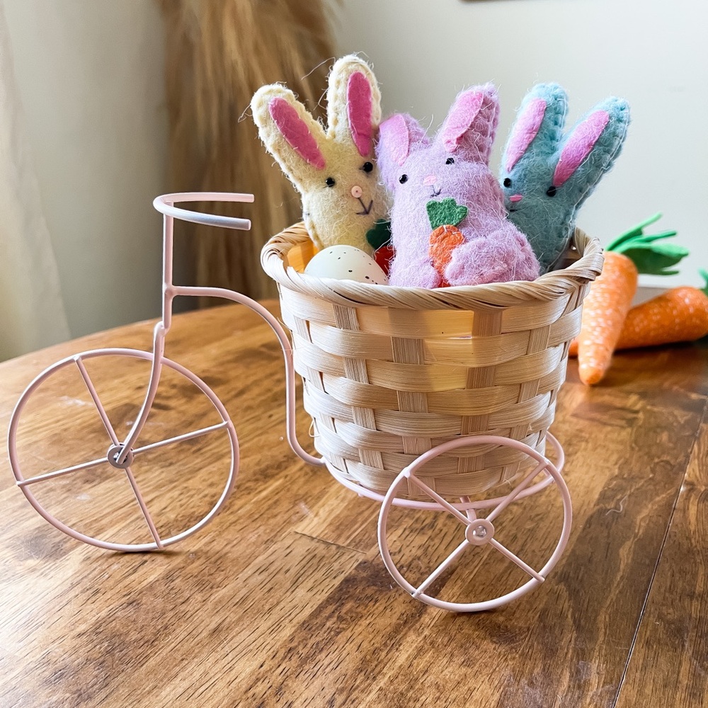 Mini Bicycle Basket Set